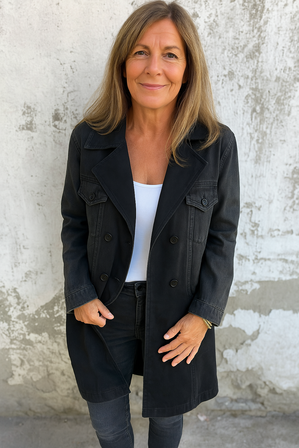Astrid™ | Manteau en jean pour femme