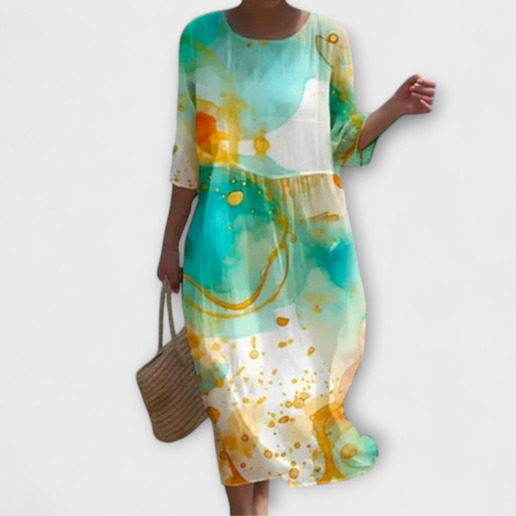 Miranda | Robe Longue Fleurie Élégante